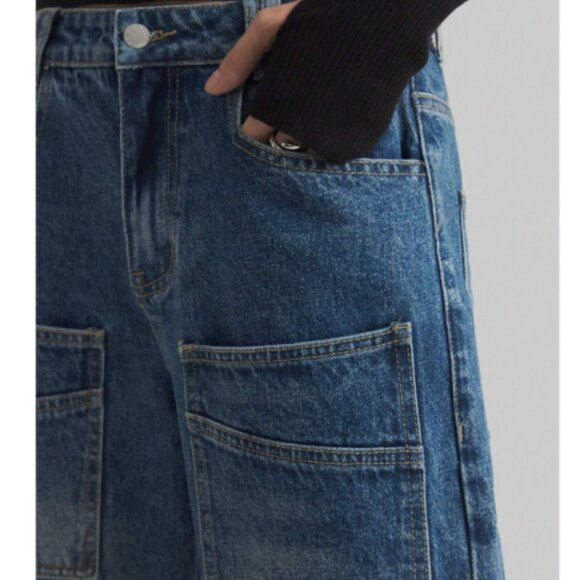 NEW Straight Leg Medium Wash Jeans Size 26, 6, small - Picture 6 of 11